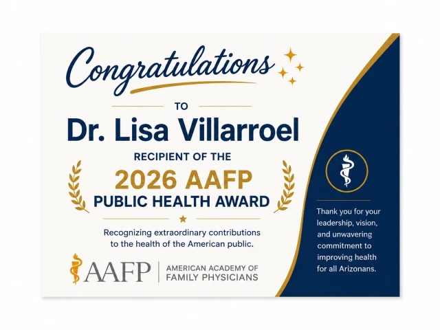 Congratulations to Dr. Lisa Villarroel - Recipient of the 2026 AAFP Public Health Award!