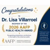 Congratulations to Dr. Lisa Villarroel - Recipient of the 2026 AAFP Public Health Award!